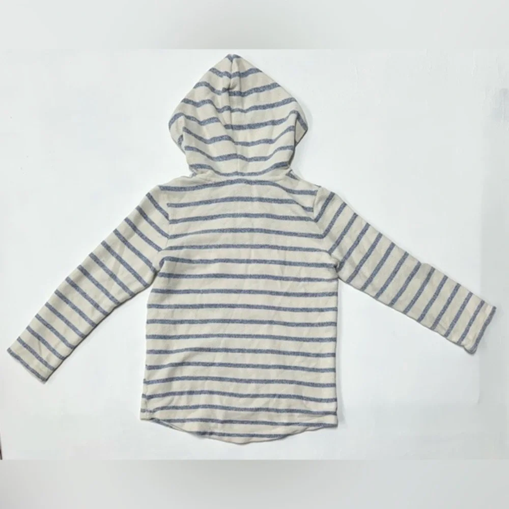 Old Navy‎ Striped Hoodie with 'Beach Feels' Text size youth L (10-12)